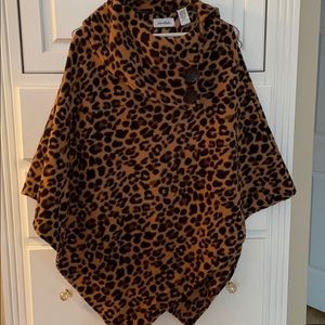 LeModa leopard cape worn once